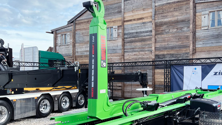 The world's first Multilift hooklift made with fossil-free steel by Cargotec Hiab.