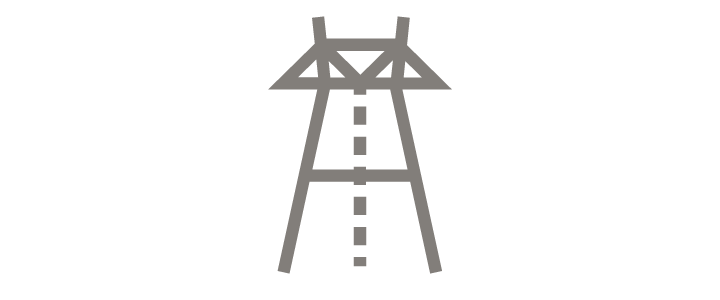 Icon of electrical pole